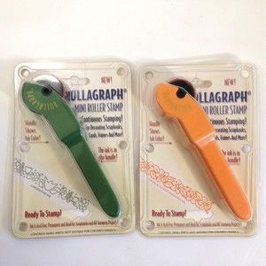 (2) Vintage Clearsnap Rollagraph Self Inking Roller Stamps Tropical & Garden